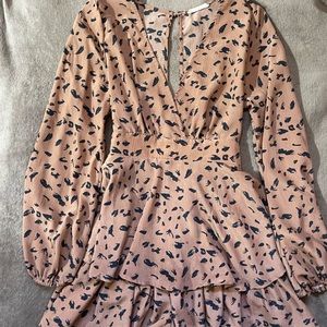 Printed Dress Romper